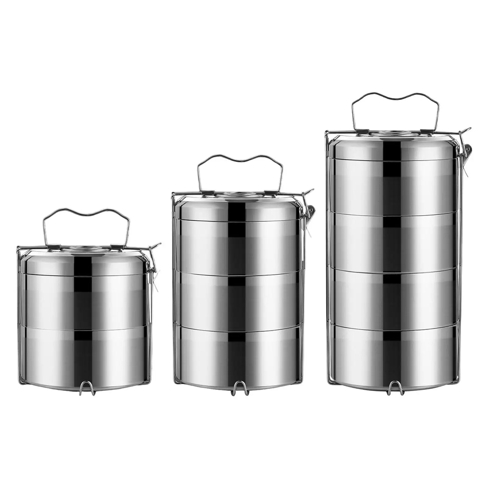 Stainless Steel Lunch Carrier Vacuum Thermal Snack Box Mutil Tier Food Storage Lunch Container Food Container for Kids Picnic