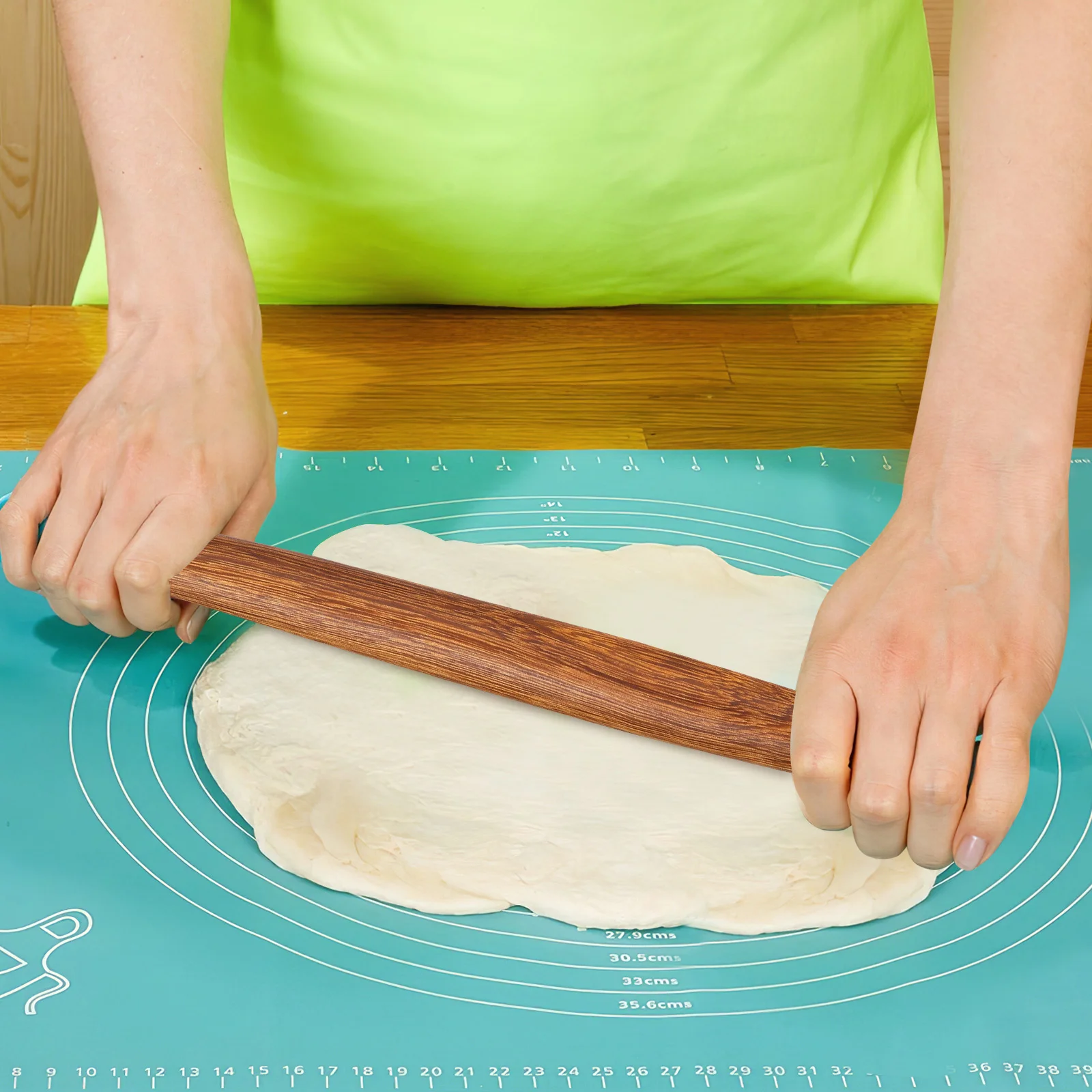 

2Pcs 25cm 30cm Premium Wood Rolling Pin Set Tapered Design for Baking Kitchen Dough Pastries Noodles Cakes Rolling Pin