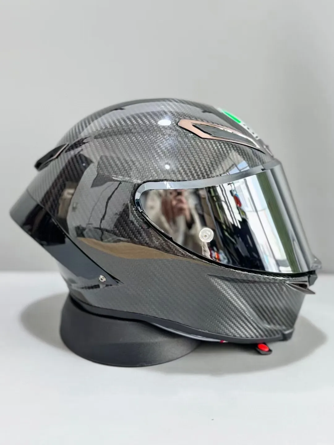 Carbon Fiber Full-Face Helmet, Ultra-Light All-Carbon Motorcycle Helmet, Unisex All-Season