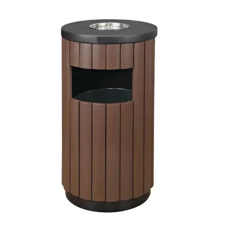 Hot selling  steel garbage kitchen accessories storage box bins metal outdoor trash wood compost bin plastic container with lid