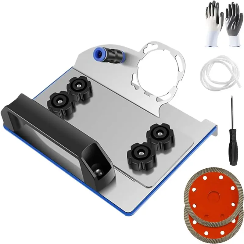 

Подставка для угловой шлифовальной машины AT14 для плитки 45 ° Инструмент для снятия фаски с плитки под углом 45 градусов, держатель для угловой шлифовальной машины типа 100