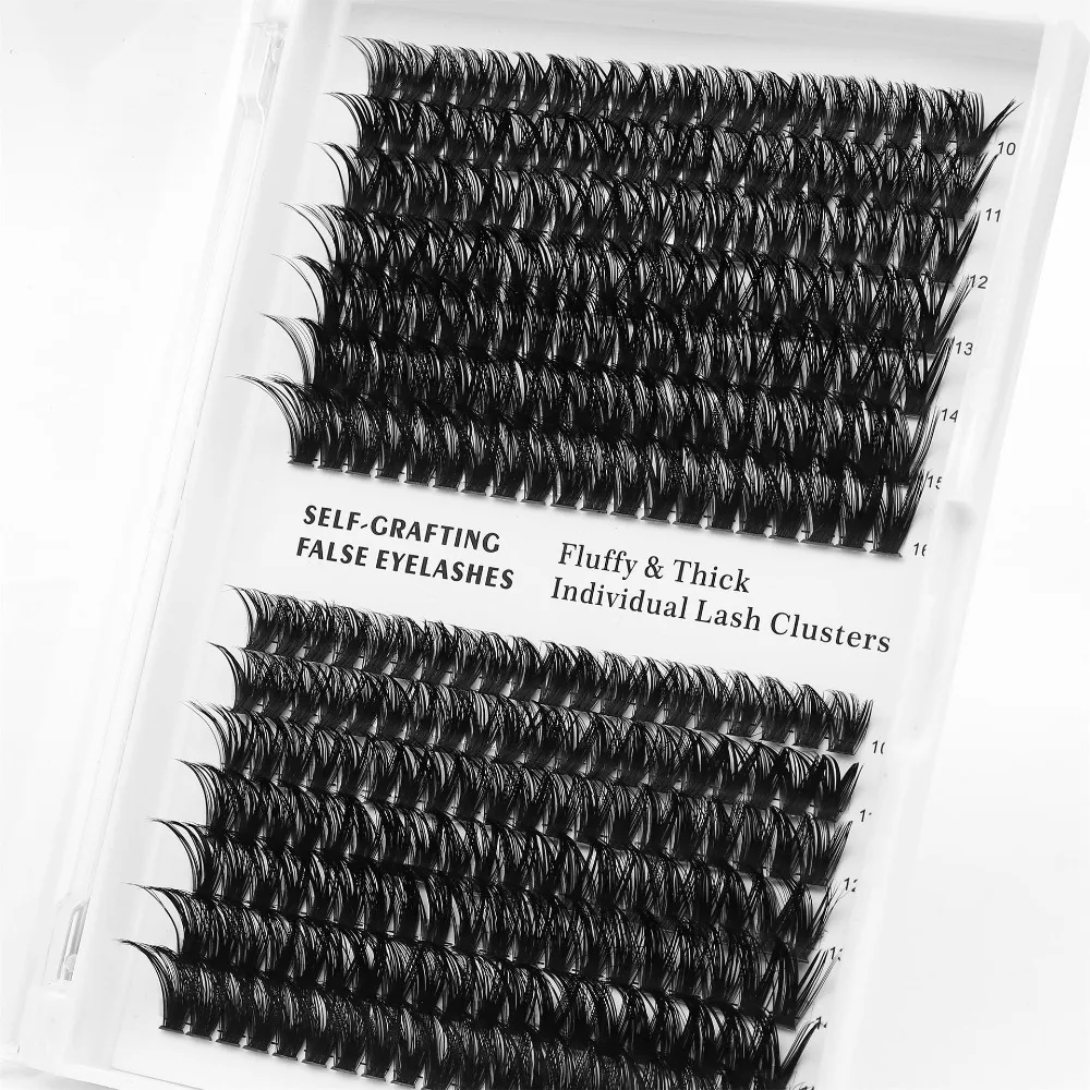 

DIY 60D 80D Dense Lash Clusters Wispy Volume Single Lashes Clusters Individual Eyelash Handmade False Eyelash Clusters Makeup