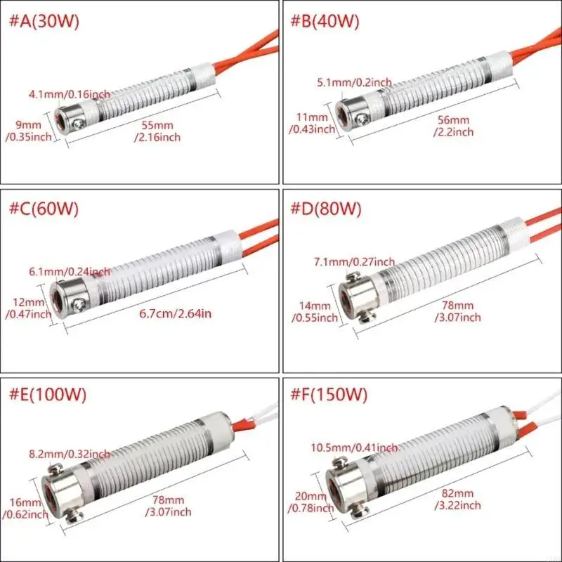 24BA ميكا سبيكة لحام التدفئة النوى لتسخين سريع والتحكم في درجة الحرارة في لوحة دوائر كهربائية لحام أداة لحام جزء