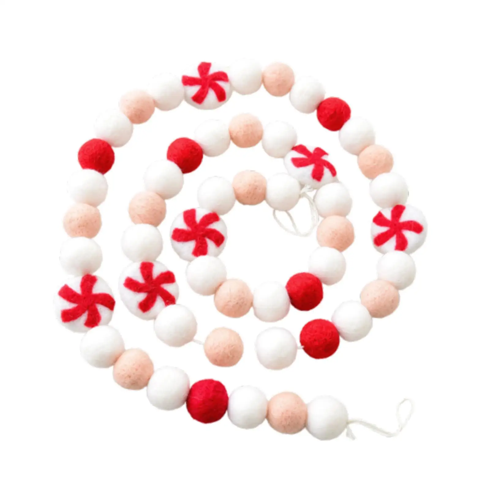 

Рождественская гирлянда, настенное украшение, красный, белый, помпон, гирлянда с помпоном для праздничного каминного праздника, вечеринки в ресторане