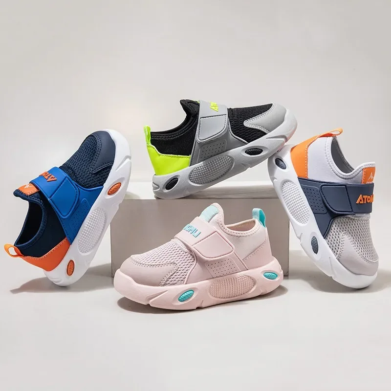 

Boys Girls Casual Sneakers Colorblock 2025 New Autumn Children Shoes Non-slip All-day Comfort Chic School Sports Sneakers Soft