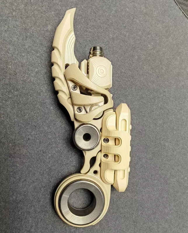 

Used EDC WAN WU Le Zhi Steel Bone Mechanical Push Brand Used EDC WAN WU Le Zhi Steel Bone Mechanical Push PEEK Material EDC Dec