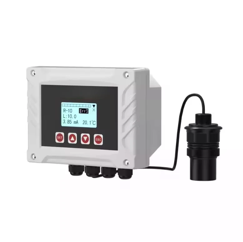 Wall-mounted split industrial 4-20ma ultrasonic level sensor transmitter ip68 for level measurement