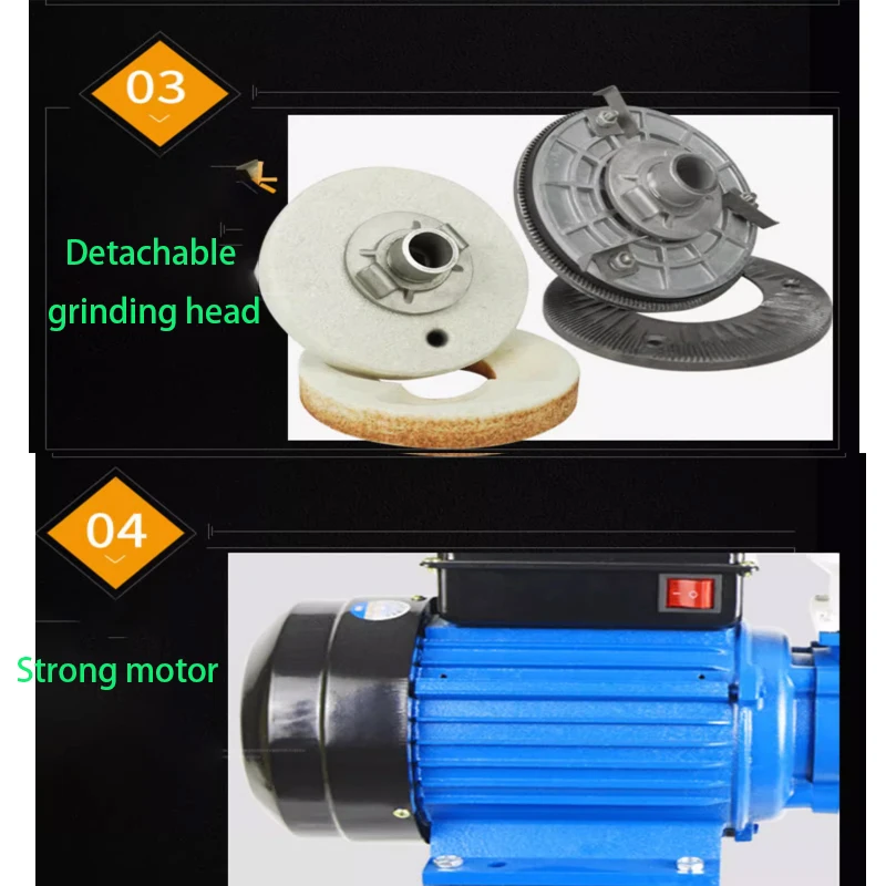 Elektrische Getreidemühle, Sesampaste, Schleifmaschine, trocken und nass, Dual-Purpose-Mühle, multifunktionale Getreidemühle für Mais