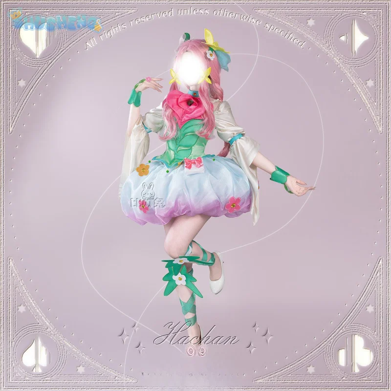 

Anime MIRAI DAYS Ha-chan Cure Felice Cosplay Costume Lolita dresse accessories props wigs sweet Halloween woman ha-chan uniform