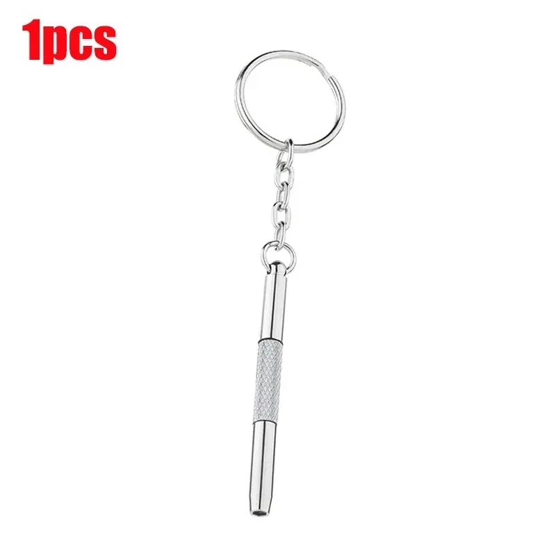 Steel Glasses Screwdriver Eyeglass Screwdriver Watch Repair Kit with Keychain Portable Hand Tools Precision Screwdriver Tools