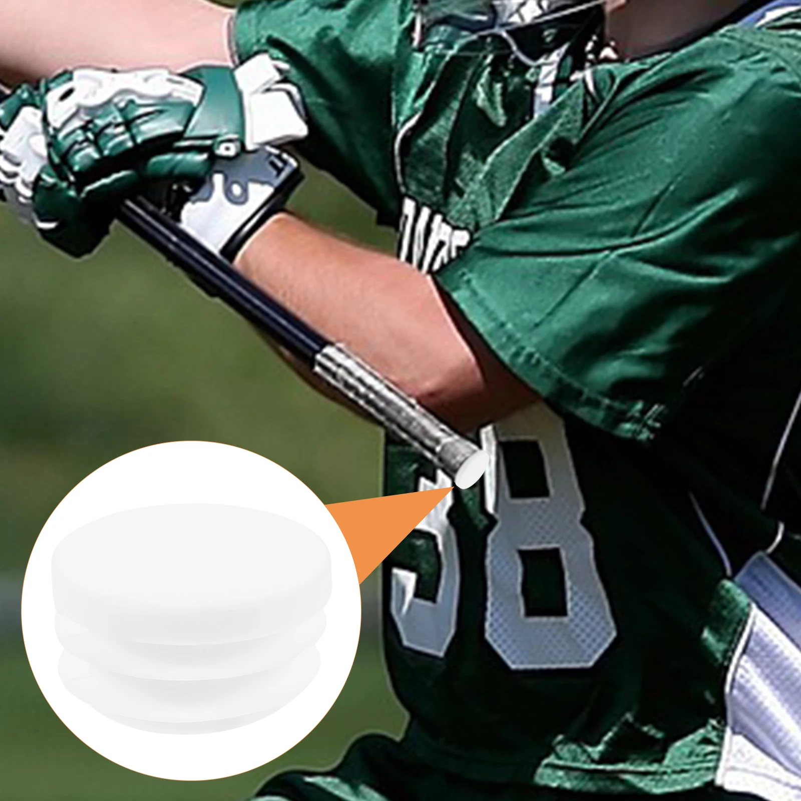 

10Pcs Hockey Stick End Caps Durable PP Plastic Round Tube Design Stable Protective Replacement for Hockey Accessories