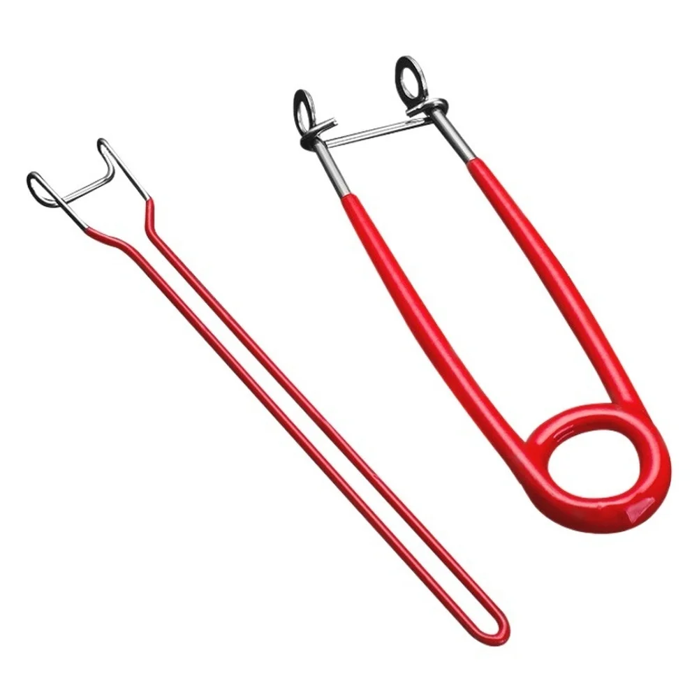 Frog Opener Tool 2PCS Set 304 Stainless Steel for Fishing Hook Removal Non Slip PVC Grip 41.5x30.5x6.5cm Fishing Accessory