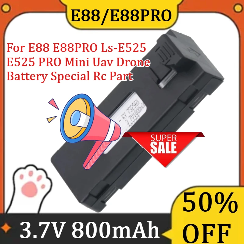 

For E88 E88PRO Ls-E525 E525 PRO Mini Uav Drone Battery Special Rc Part New 3.7V 1800Mah RC Drone Battery Accessory