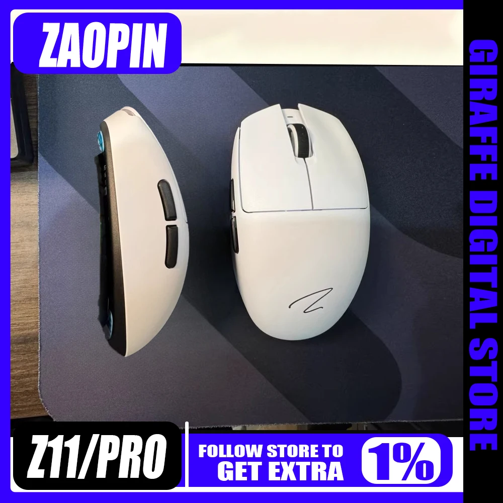 

Трехрежимная мышь Zaopin Z11 pro, 1000 Гц, PAW3311/PAW3395, беспроводная легкая эргономичная игровая мышь для киберспорта, офисные мыши для ноутбука, подарок