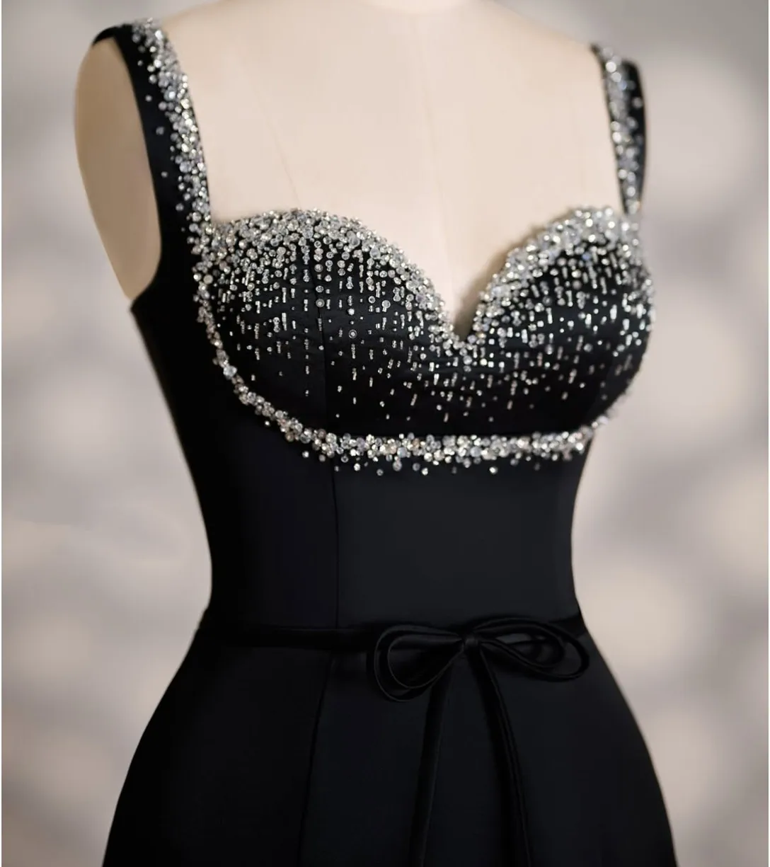 Aangepaste Lange Crêpe Kralen Bruiloft Scheuten Jurken Zeemeermin Sweetheart فسات Bravo Juanة Avond Galajurk voor Vrouwen