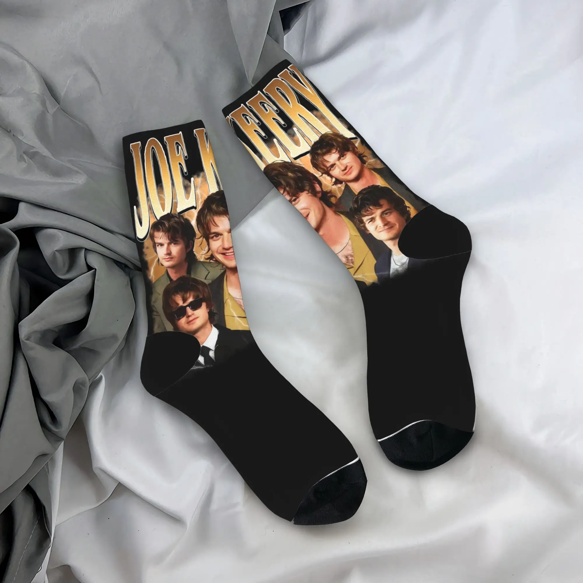 Vintage Joe Keery Bootleg Socks Men Women Polyester Casual  Socks Harajuku Spring Summer Autumn Winter Middle Tube Socks Gifts