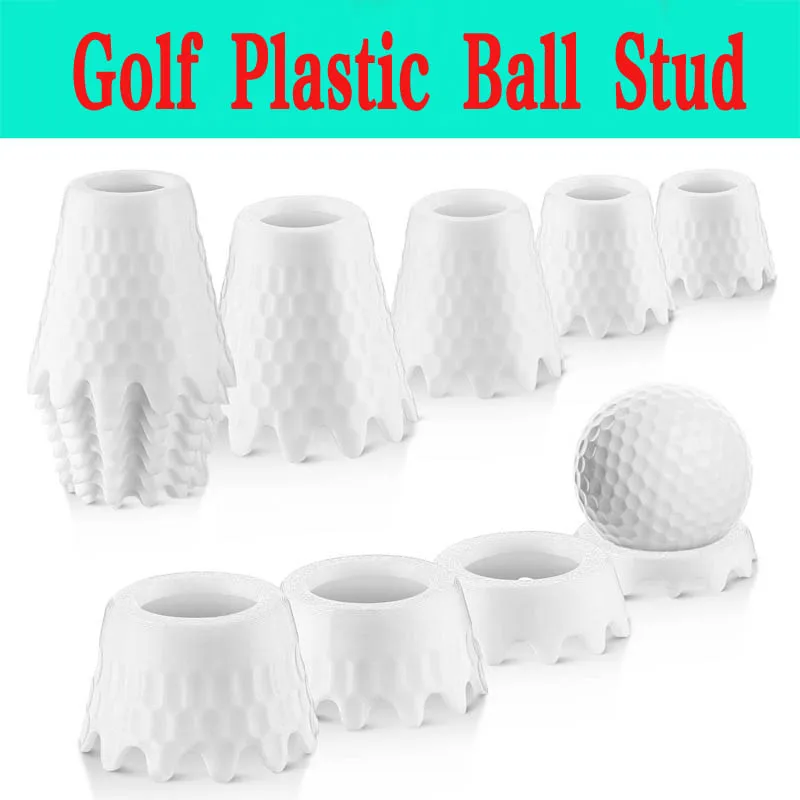 Golf Tee Plastic Nail 8pcs Box Set Multi Size Ball Seat Indoor Simulation Ball Seat Ladder Ball Support Seat