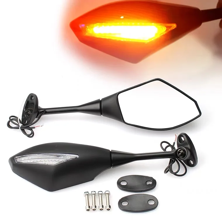 Espejos retrovisores con luz intermitente para Honda CBR 600RR F5 2003-2016 CBR 1000RR 2004 2005 2006 2007