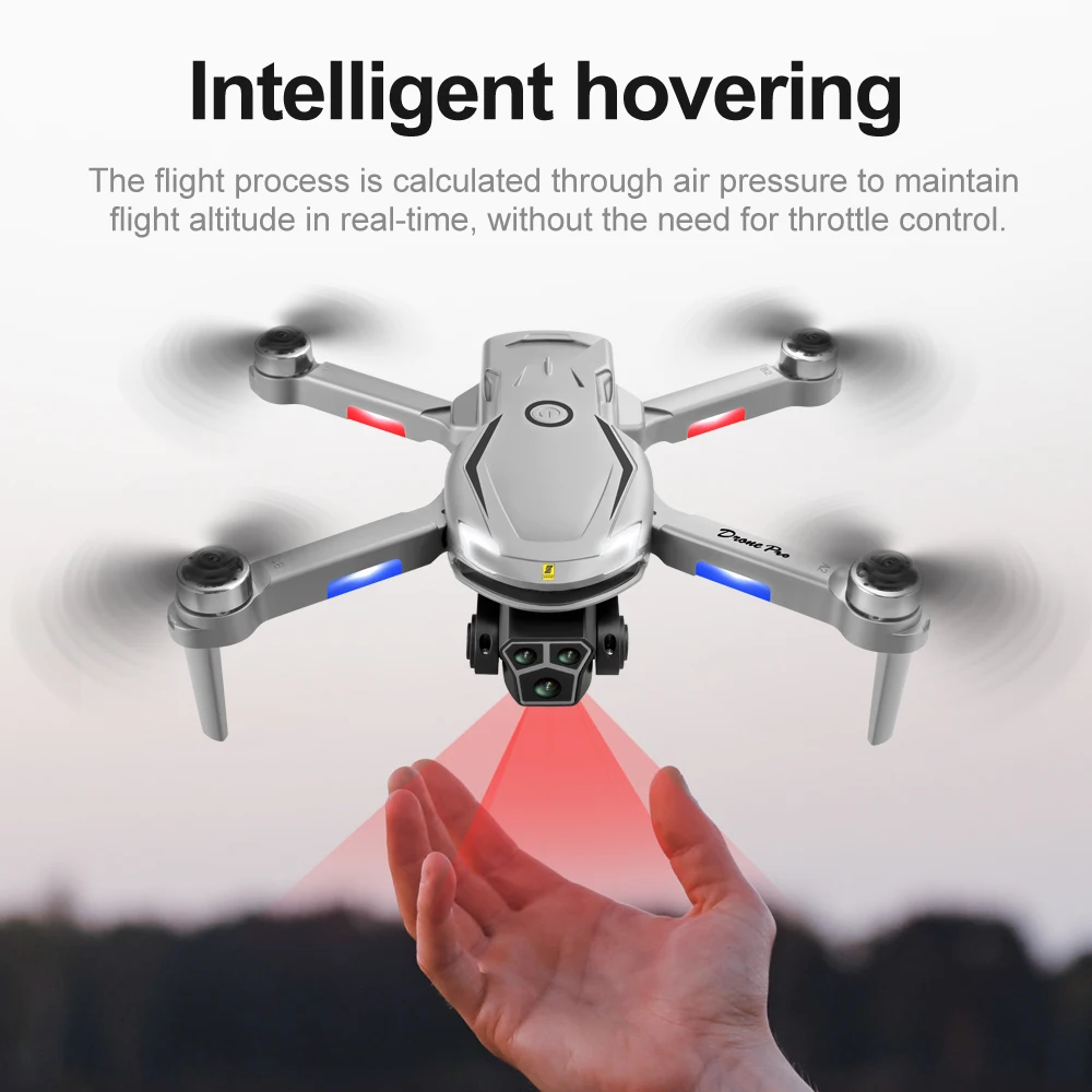 V888 Drone 8K GPS Triple Camera Professional Obstacle Avoidance Optical Flow Positioning Brushless Upgraded Quadcopter RC Drone