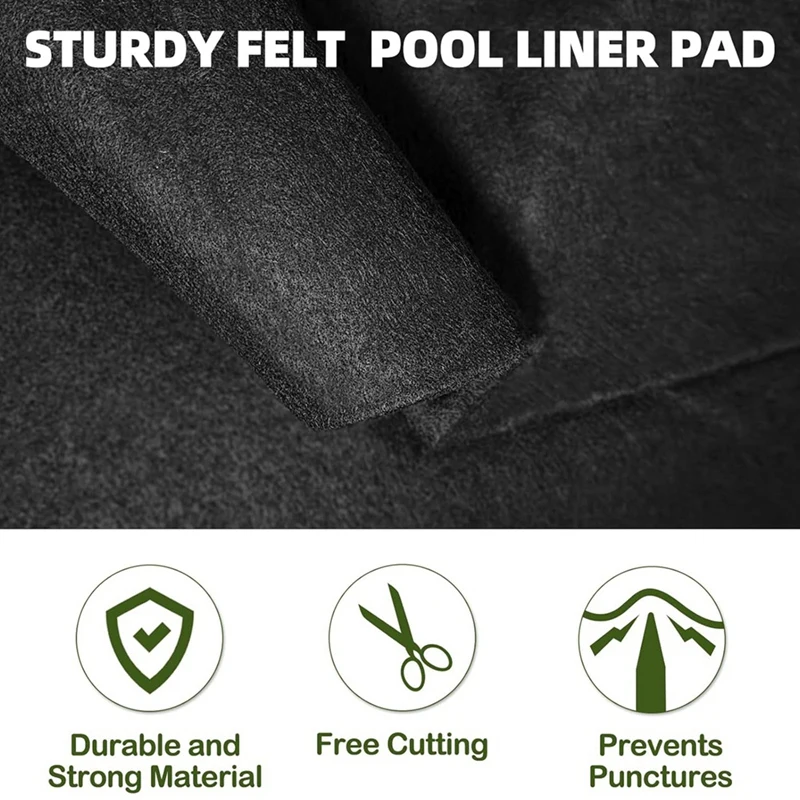 Pool Liner Pad For Above Ground Pool Liner Protects The Pool Liner From Rocks, Roots, Glass And Other Sharp Objects