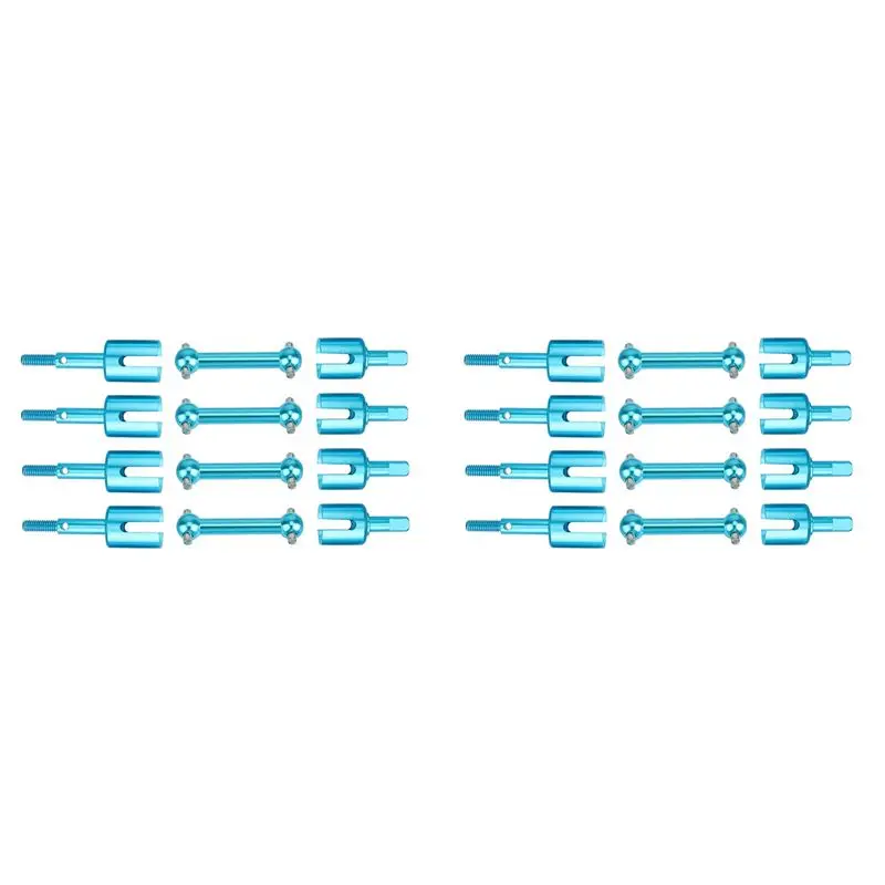 ABUM-8X Metal Drive Shaft Dog Bone Diff Cup Joint Set For Tamiya TT01 TT-01 TT01D TT01E TT02 TT-02 1/10 RC Car Upgrade Parts