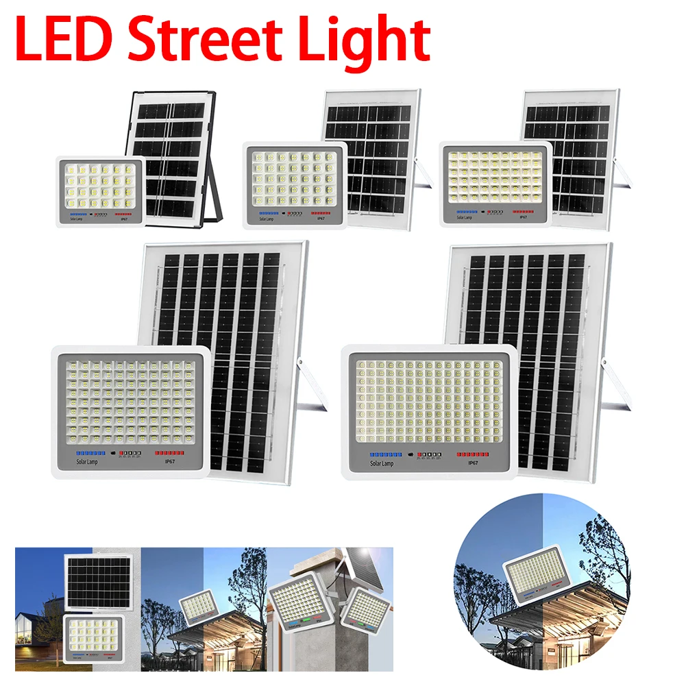 

Светодиодный прожектор на солнечной энергии, IP67, водонепроницаемый, уличный настенный прожектор с автоматическим включением, уличный настенный светильник с несколькими режимами для сада и двора