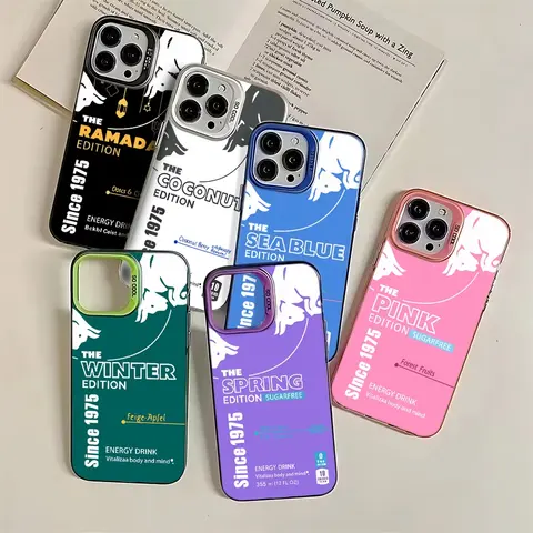 เคสโทรศัพท์หรู สำหรับ iPhone 16e 16 Pro Max 15 14 Plus 13 12 Mini 11 Pro  กันกระแทก ซิลิโคน แฟชั่น R-Reds B-Bulles ฝาหลัง