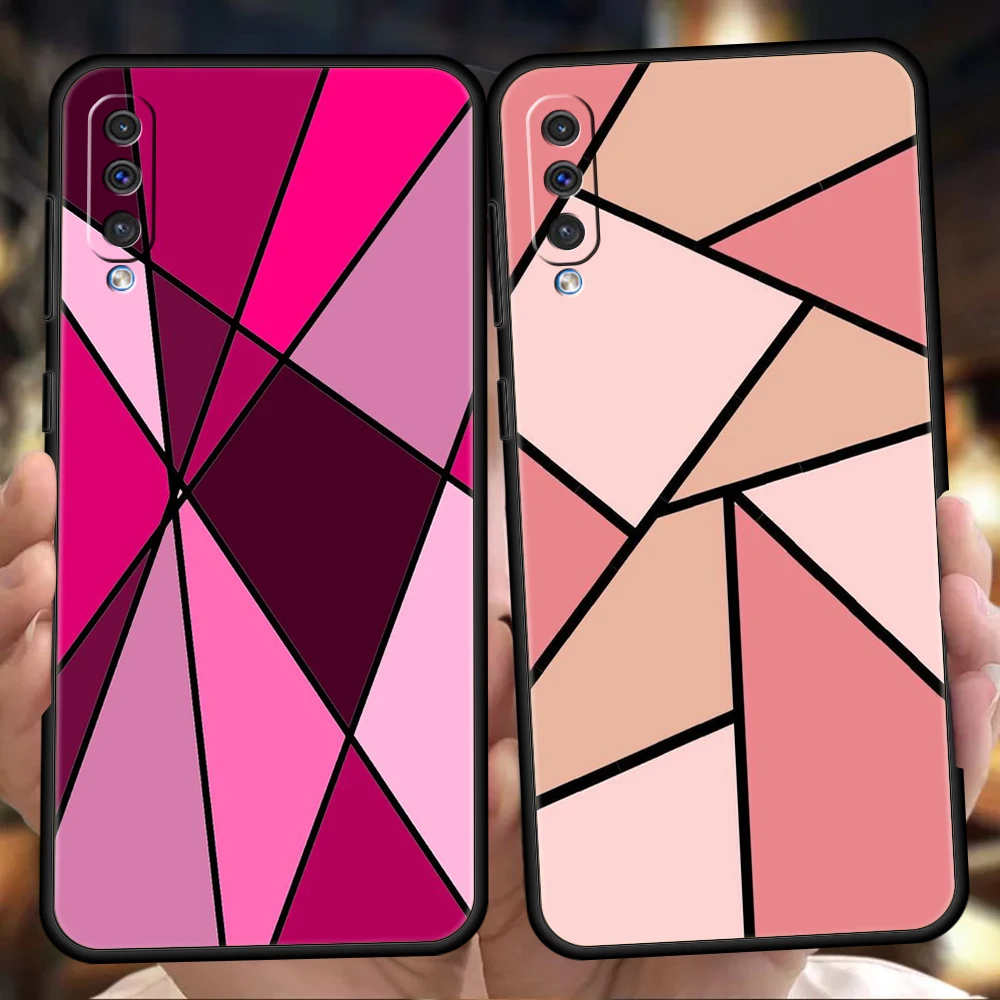 اللون الهندسة الرخام الحال بالنسبة لسامسونج A56 A36 A26 A24 A16 A14 A12 A32 A50 A70 A22 A30 A40 A34 A54 A42 A52 A04s A06 5G غطاء