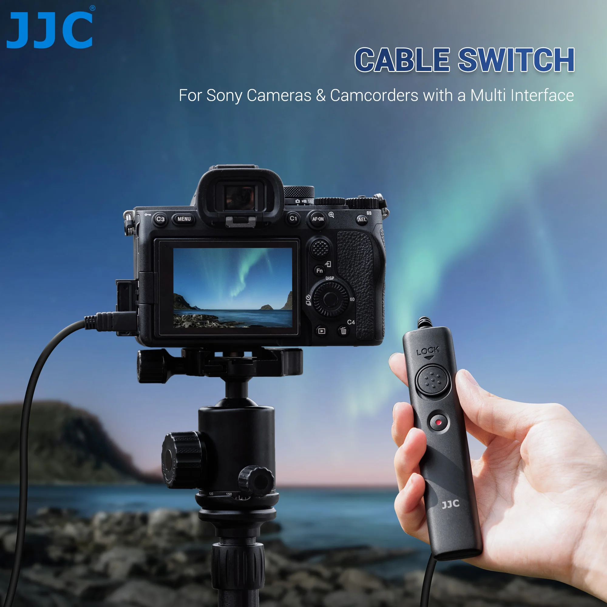 JJC Cable Remote Control Shutter Release Cord For Sony Cameras Camcorders With Multi Interface Photography Accessorie