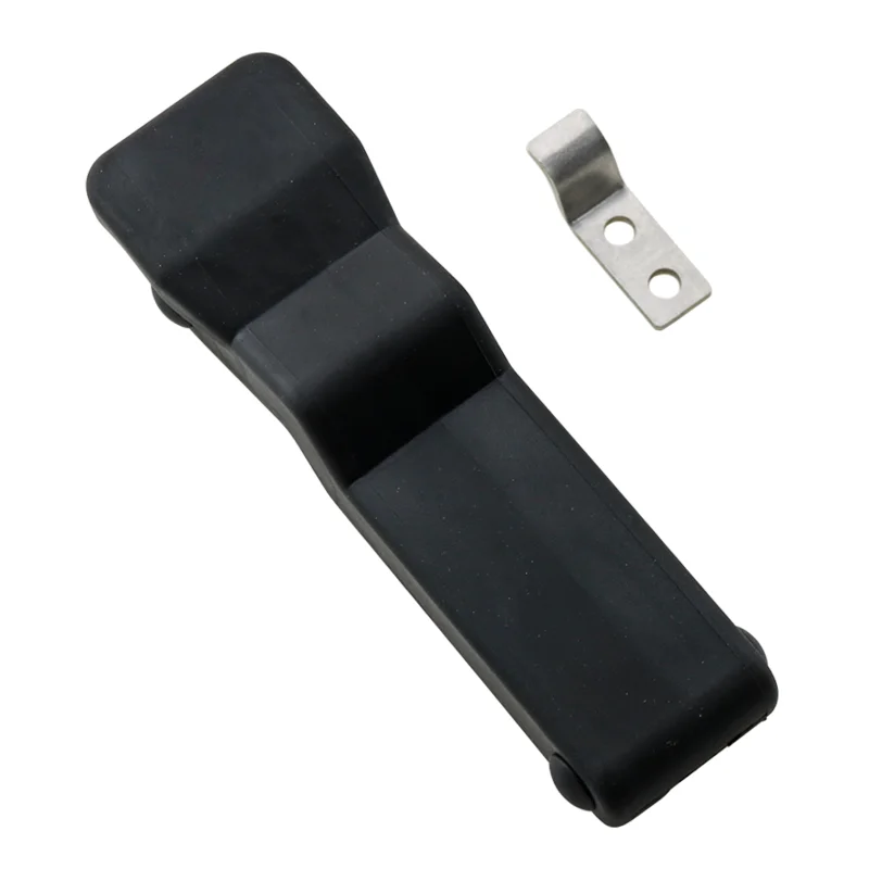 Black Rubber Distribution Box Cabinet Door Buckle Small Handle Wooden Box Hidden Concealed Fixed Buckle