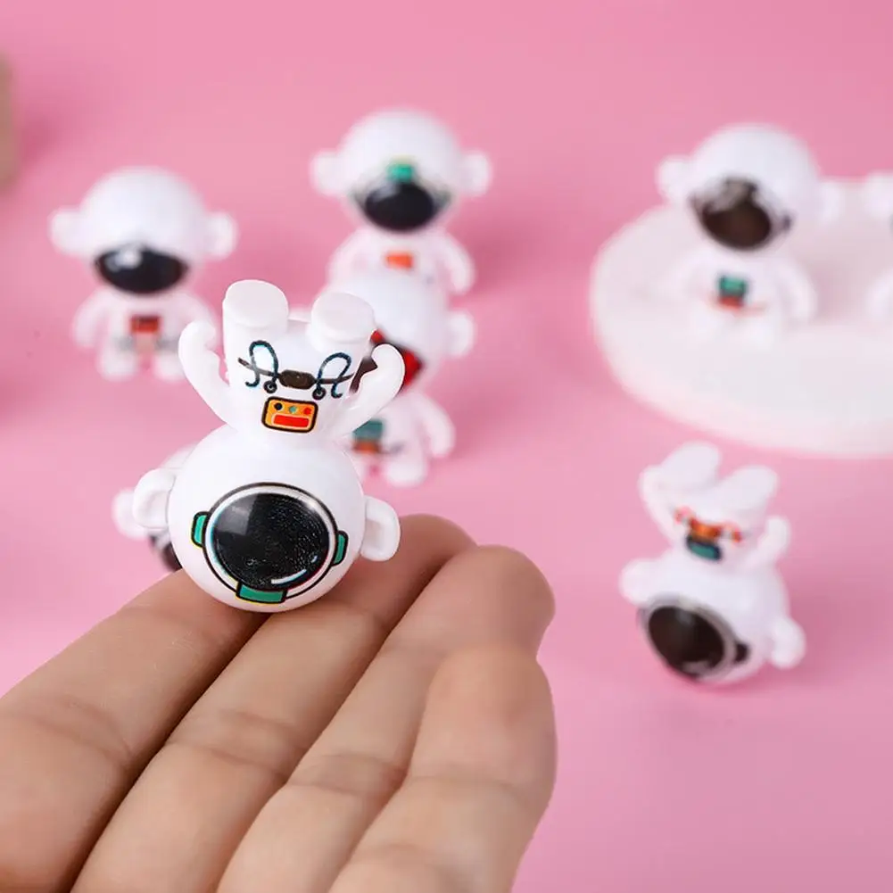 10 Stuks Mini Cartoon Ruimte Astronaut Tumbler Poppen Speelgoed Astronaut Leuke Beeldjes Voor Kinderen Verjaardagsfeestje Gunsten Pinata Vulstoffen