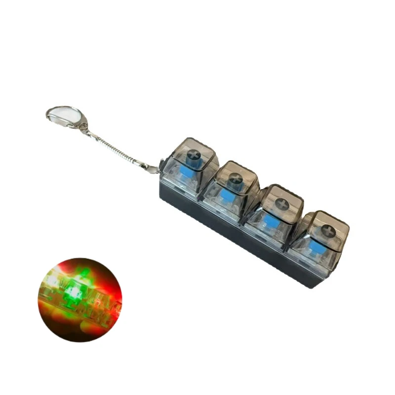 لعبة غطاء مفاتيح فيدجيت LED - لعبة حسية لفرس كريستالي لتخفيف التوتر ولوحة المفاتيح وأداة فيدجيت للبالغين والأطفال