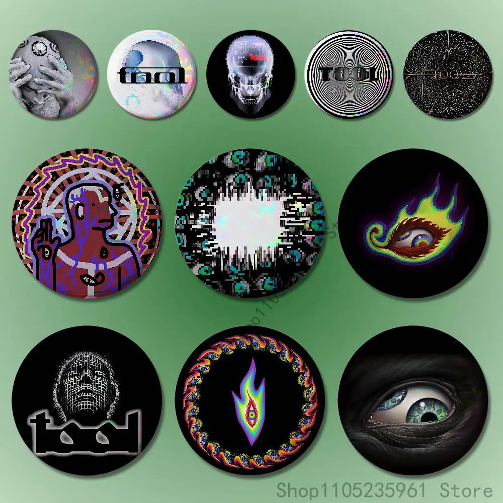 

Tool Band Custom Badges 75mm 44mm 25mm Brooch Backpack Hat Pins Accessories Toys Valentine gift