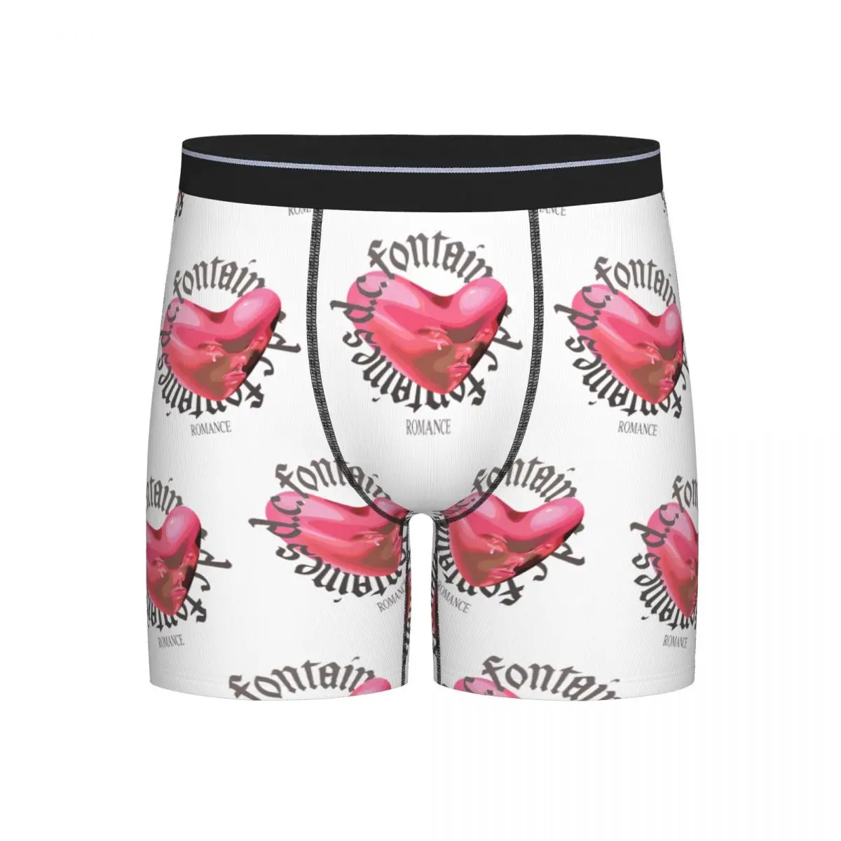

Long Boxer Underpants Shorts Fontaines DC Romance Panties Men's Comfortable Underwear for Homme Man Boyfriend Gift