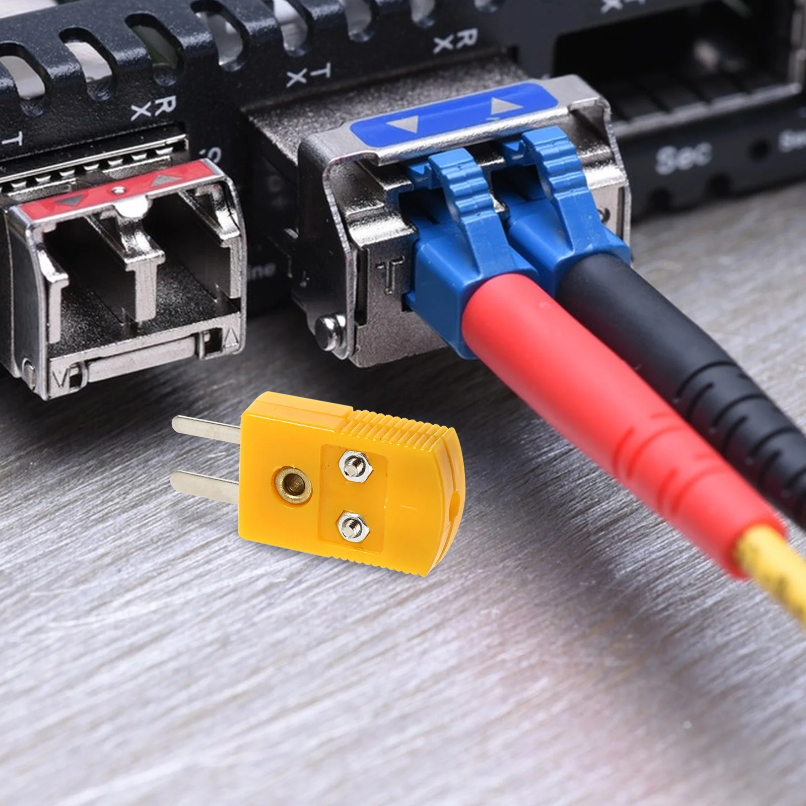 

6pcs K Type Thermocouple Plug Connector ABS Male Female Wire Adapter Easy Installation Durability Assurance Compatibility