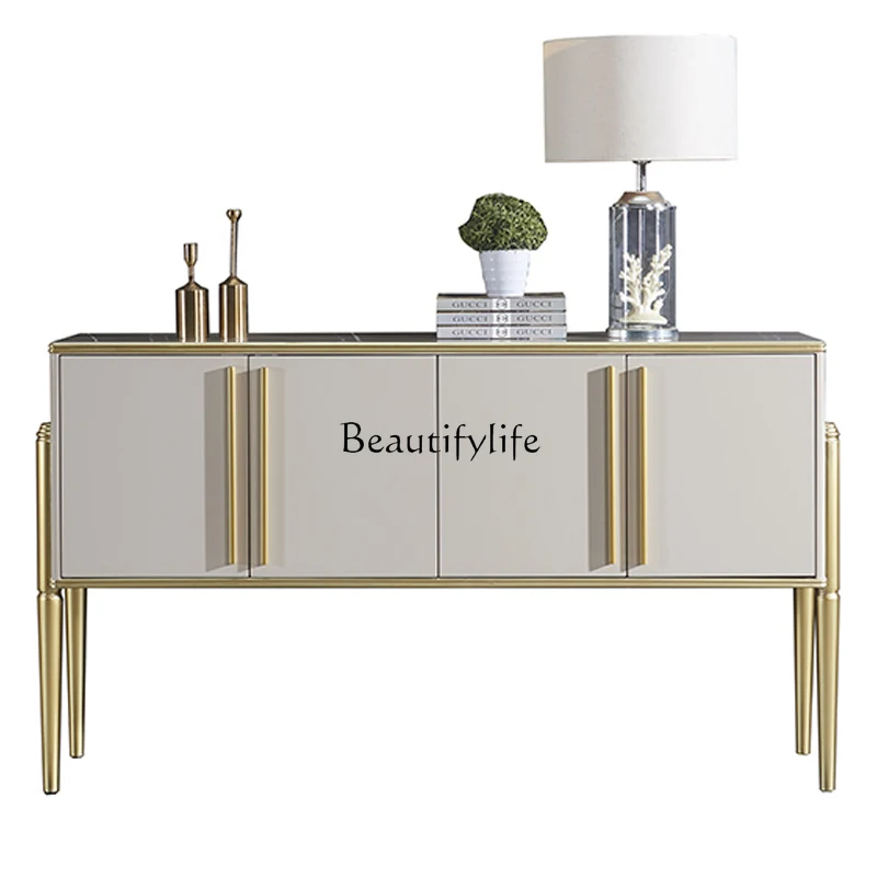 

Modern light luxury edge cabinet Italian porch table decorative cabinet