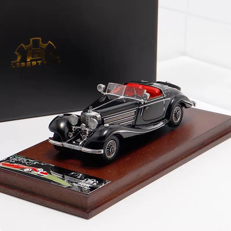 

Diecast Original 1:64 Scale 500K Vintage Car Simulation Alloy Car Model Static Display Collectible Toy Gift Souvenir Decoration