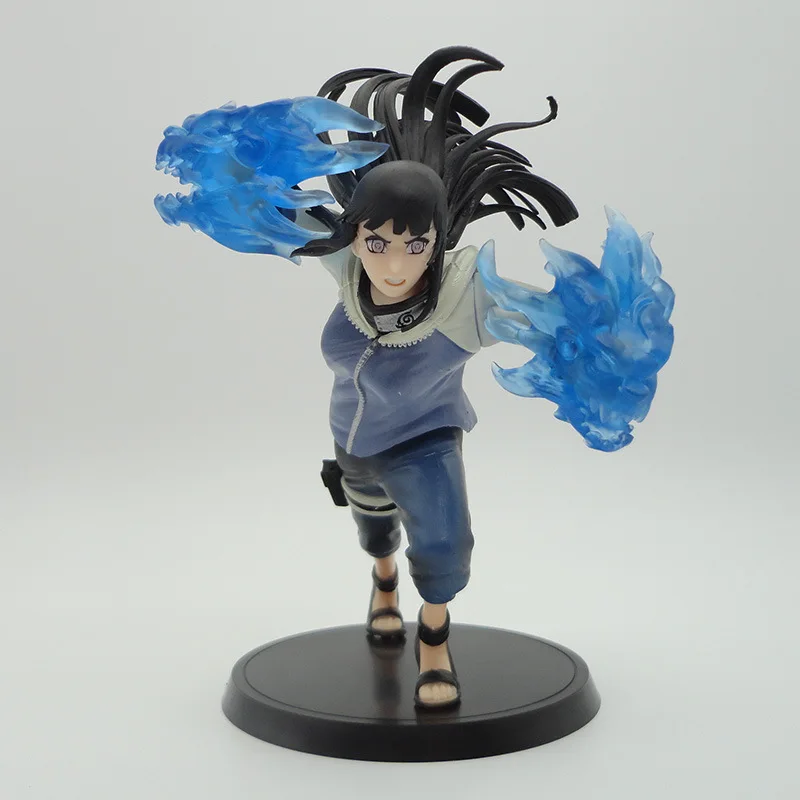 Anime Naruto Gently Step Twin Lions Fist Hinata Hyuga PVC Action Figure Toy Collectibles Model Figurals Gift