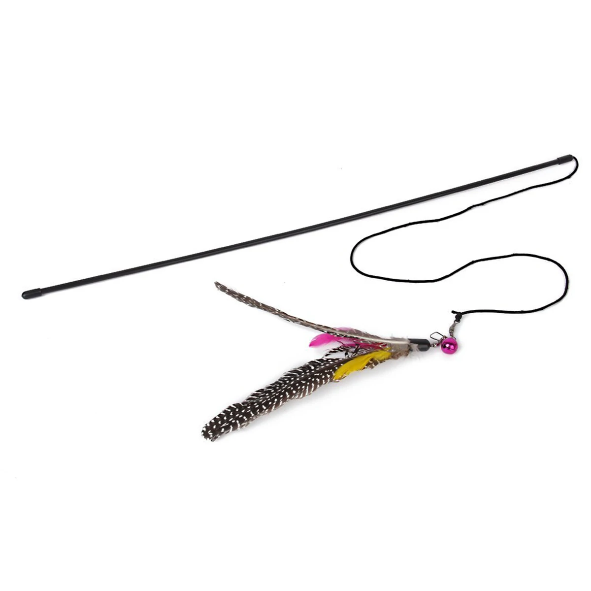 

Kitten Cat Teaser Interactive Dangler Rod Bell 19.29 Inch 49Cm Exercise Play Natural Behavior Pet Supplies