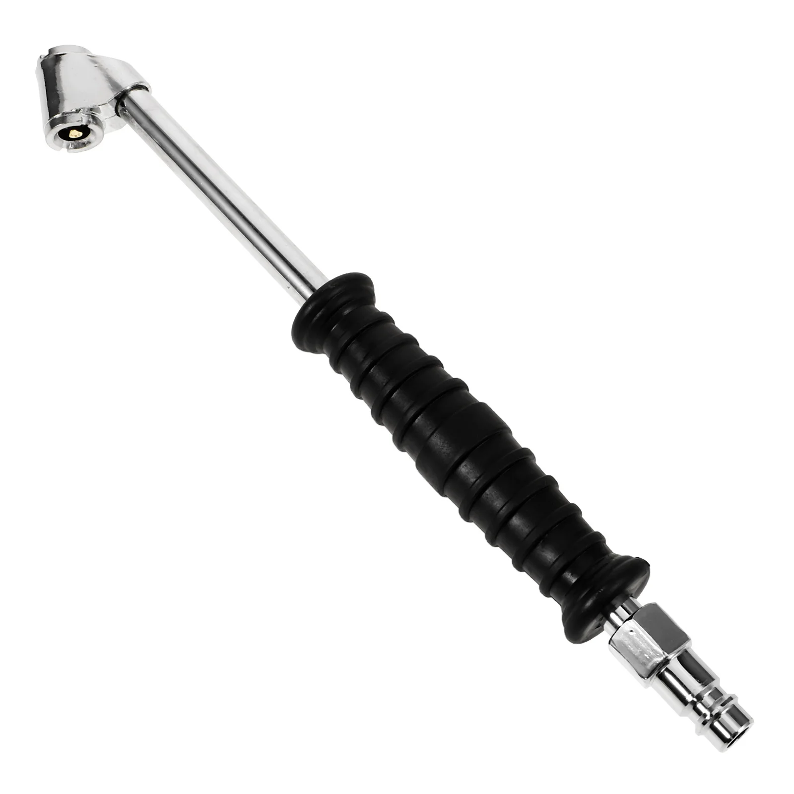 

Tire Inflator Attachment Sturdy Design Easy Operation Compatible Multiple Valve Types Accurate Pressure Straight Air Chuck