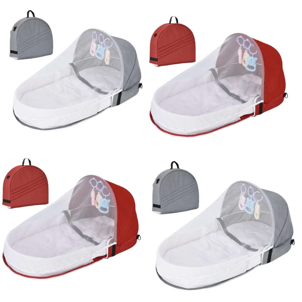 

Портативная детская кроватка, изоляционная бионическая дорожная кроватка для новорожденных, удобная складная антистрессовая кроватка, средняя кроватка, детская люлька