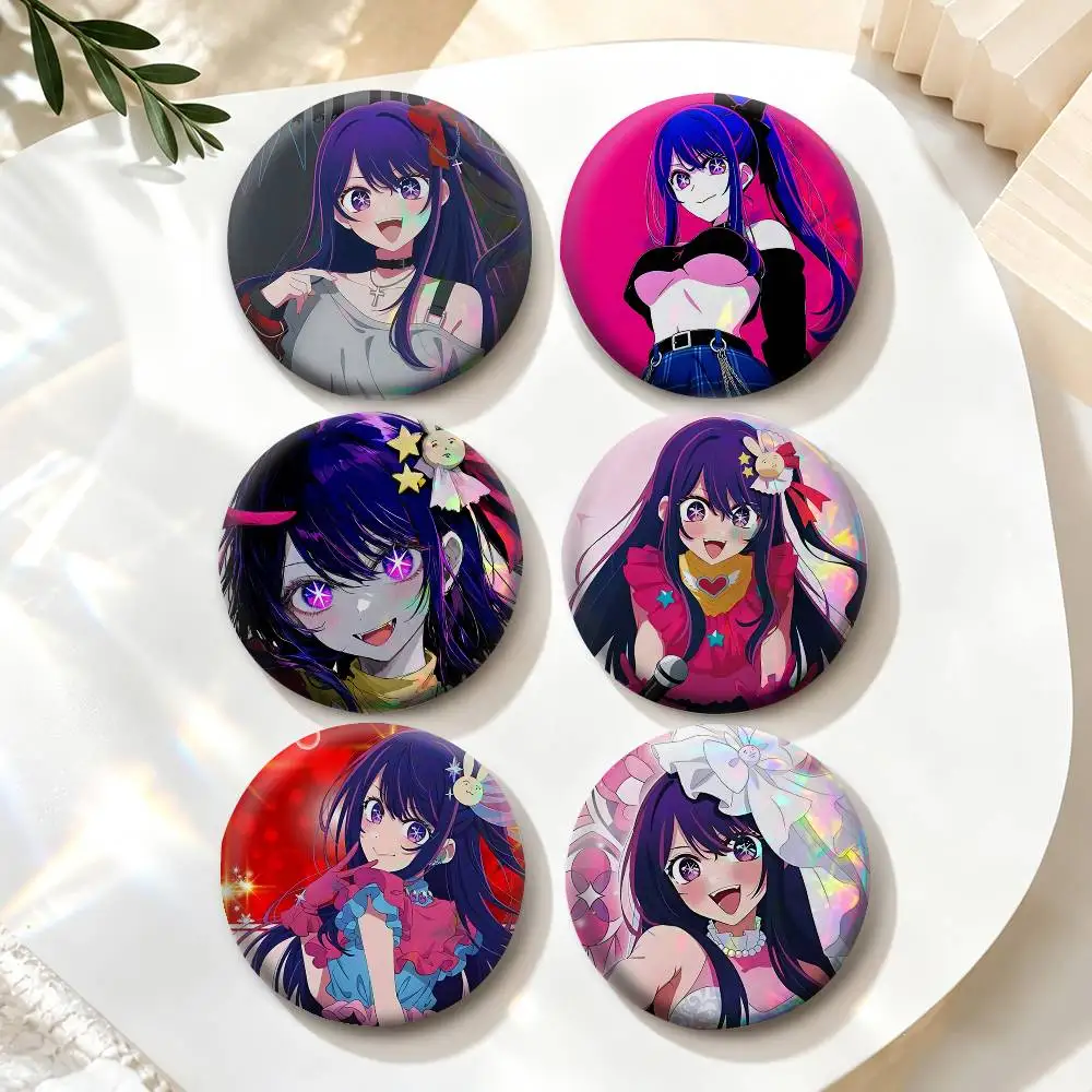 CUTE A-Ai Hoshino  Badges Creative Tinplate Button PinsBrooch Badge Clothes Backpack