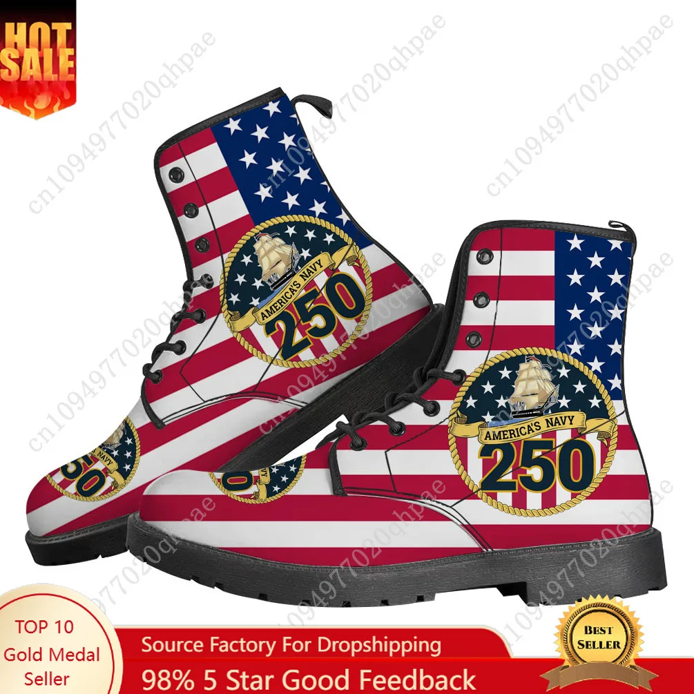 

250th Anniversary United States Boots Mens Womens Teenager Shoes Casual Boot Outdoor Light Couple Print on Demand Customize Shoe
