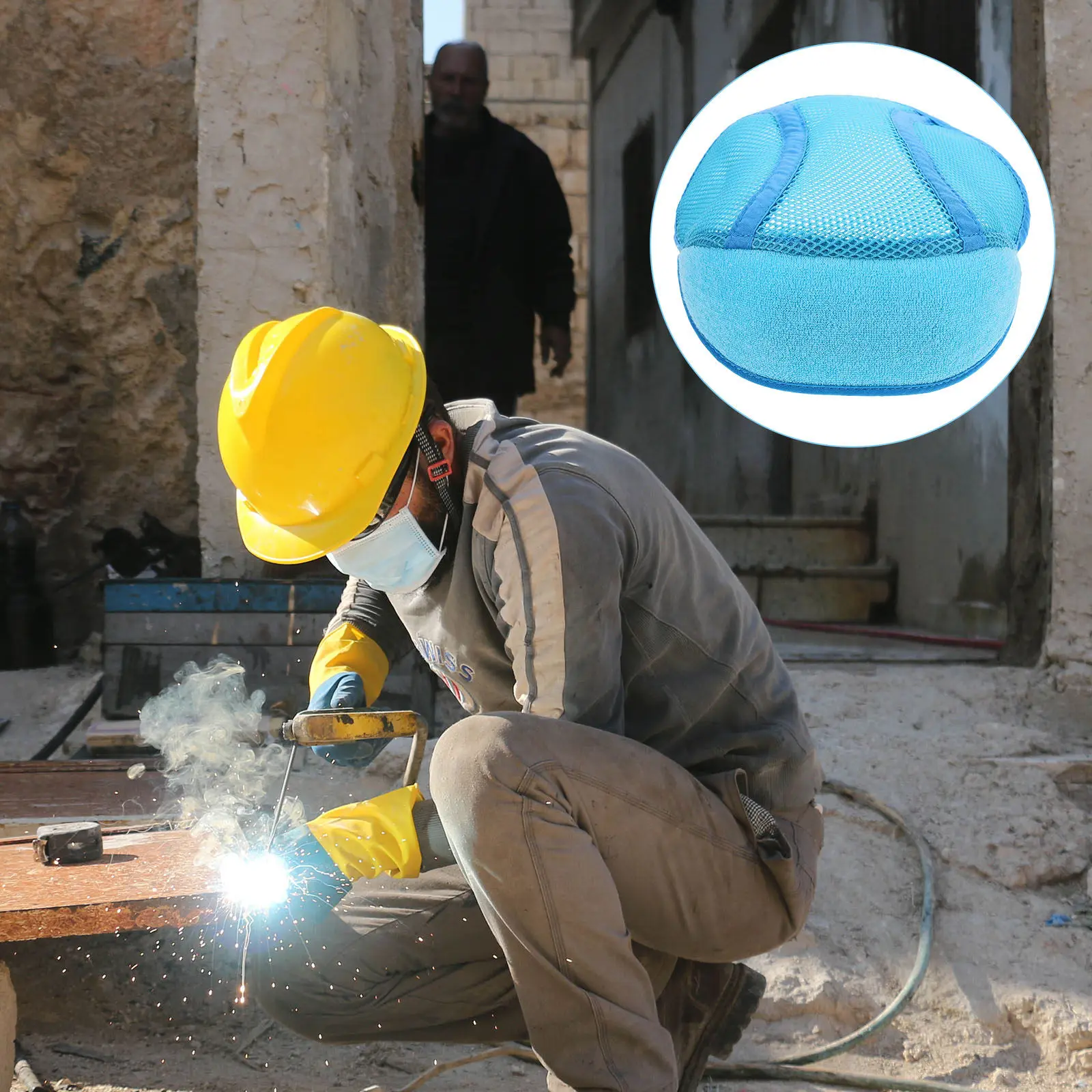 

Safety Hard Hat Liner Mesh Insert Replacement Breathable Comfortable Construction Hard Hat Accessories Sweat Protection