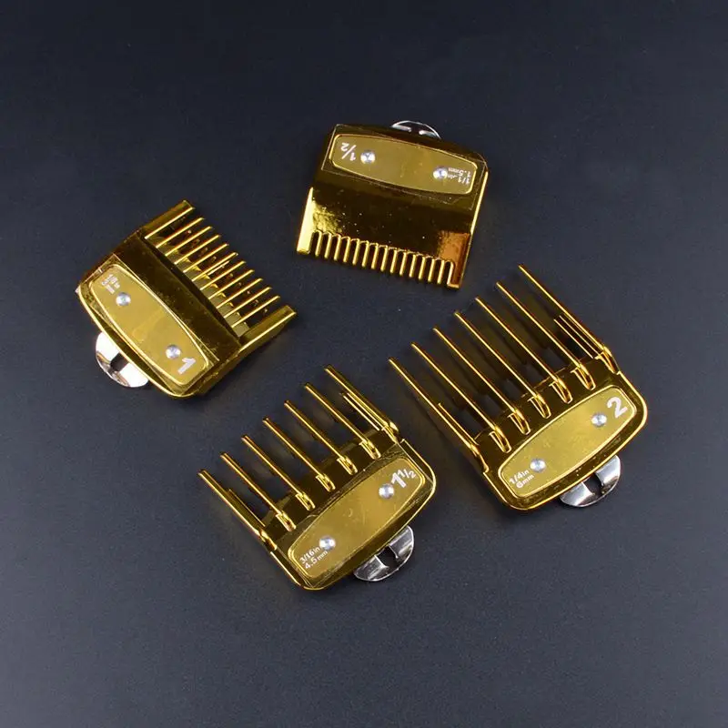 1,5mm 3mm 4,5mm 6mm Abstandskämme für elektrische Haarschneidemaschinen, professionelle Schneidführungskämme für Friseursalons, Schwarz Y0731 – Detail 21