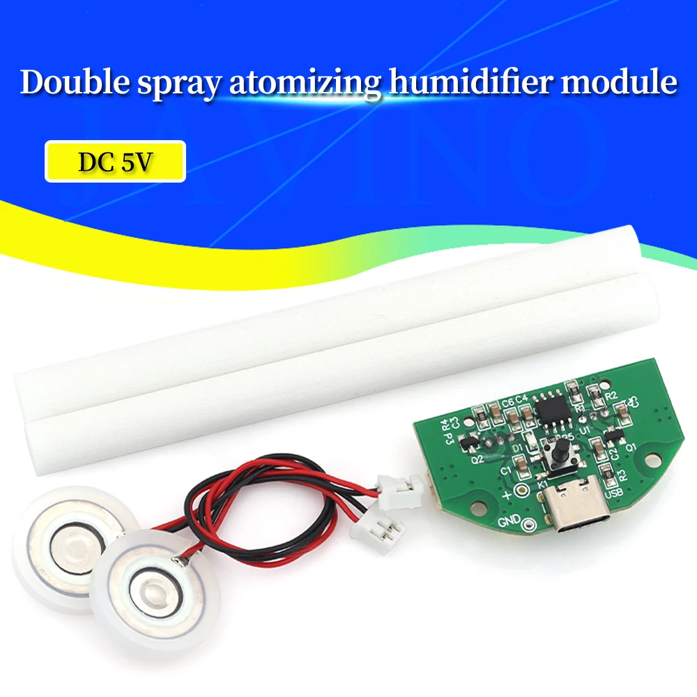 TYPE-C USB Mini Humidifier DIY Kits Mist Maker and Driver Circuit Board Fogger Atomization Film Atomizer Sheet Mini Oscillating