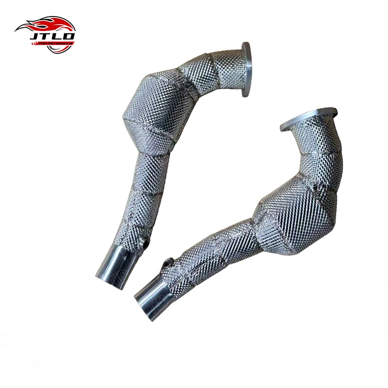 304 Stainless Steel Exhaust Downpipe For Ferrari California 4.3