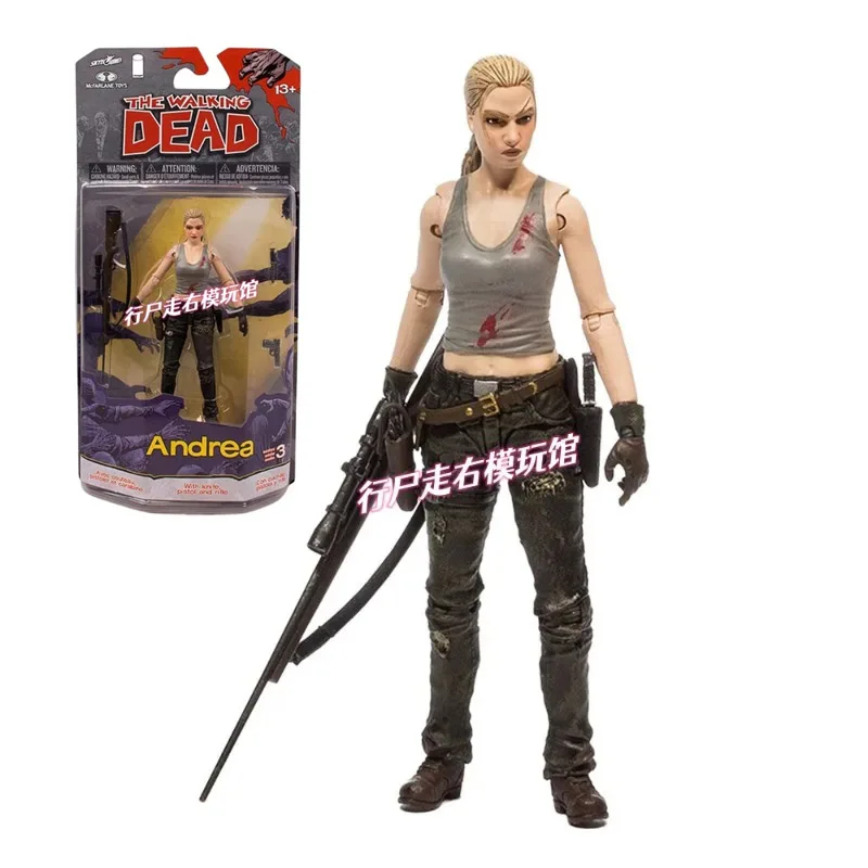 

Original 4.5 Inches1/12 Anime Figure McFarland The Walking Dead Comic Series ANDREA Scale Model Action FiguresCollectible Toy