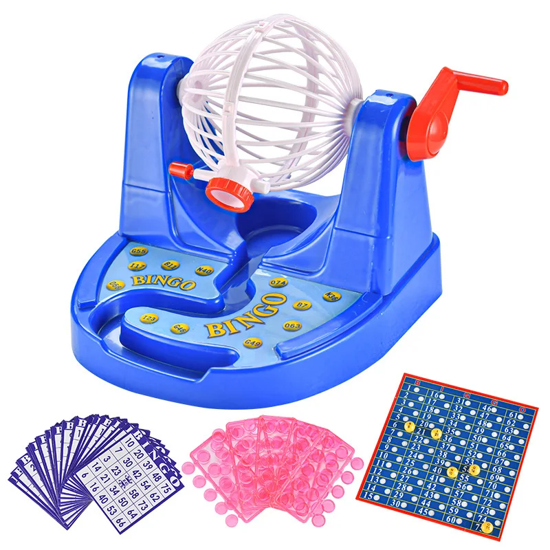 Familie Spaß Deluxe Bingo Käfig Champion Set Simulative Lotterie Maschine Kinder Pädagogisches Spielzeug Party Spiel Zahlen Für 2 + Player