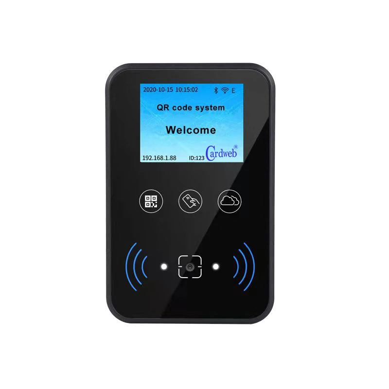 

Customized Cloud Data WiFi TCP/IP Display Screen QR NFC Reader RFID Bar Code QR Code Remote Door Access Controller